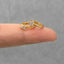 3 Petal White Gem Flower, Gold, Silver SHEMISLI - SH331 - Shemisli Jewels