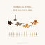Tiny Snake Threadless Flat Back Earrings, Nose Stud, 20,18,16ga, 5-10mm, Surgical Steel, SHEMISLI SS528 - Shemisli Jewels