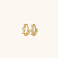 Zigzag CZ Cartilage Hoops, Gold, Silver SHEMISLI SH063 - Shemisli Jewels