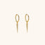 Spike Hoops Earrings, Gold, Silver Black SHEMISLI - SH091 - Shemisli Jewels
