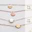 Personalized choker, Gold Choker, Initial Necklace, Small Circle Necklace, Coin Disc, Silver Choker, Gold Choker, Rose Gold Choker SN0019 - Shemisli Jewels