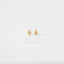 Tiny CZ Diamond Shape Stud, White, Emerald, Turquoise, Sapphire, Black, Unisex, Gold, Silver SHEMISLI - SS108, SS109, SS110, SS345, SS346