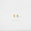 Tiny CZ Diamond Shape Stud, White, Emerald, Turquoise, Sapphire, Black, Unisex, Gold, Silver SHEMISLI - SS108, SS109, SS110, SS345, SS346