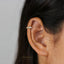 Zigzag CZ Cartilage Hoops, Gold, Silver SHEMISLI SH063 - Shemisli Jewels