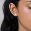 Cherry Blossom Flower Stud Earrings, Silver SHEMISLI - SS111 Butterfly End, SS766 Screw Ball End (Type A) - Shemisli Jewels