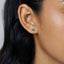 4 Leaf Clover Flower Stud, White, Emerald, Turquoise, Sapphire, Black, Unisex, Gold, Silver SHEMISLI SS040, SS079, SS080, SS246, SS247