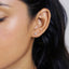4 Leaf Clover Flower Stud, White, Emerald, Turquoise, Sapphire, Black, Unisex, Gold, Silver SHEMISLI SS040, SS079, SS080, SS246, SS247