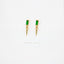 Dainty CZ Spike Stud, White Emerald Turquoise Sapphire Black Opal, Unisex, Gold, Silver SHEMISLI SS292, SS195, SS293, SS294, SS295, SS296