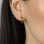 CZ Dangle Earring, White Emerald Turquoise Sapphire Black Opal, Unisex, Gold, Silver SHEMISLI - SS209, SS210, SS288, SS289, SS290, SS291