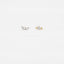 Super Dainty Marquise CZ Studs, White Stone, Emerald, Unisex, Gold, Silver SHEMISLI - SS211, SS212, SS274, SS275, SS276, SS277