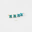Tiny Clover Flower Stud, White, Emerald, Turquoise, Sapphire, Black, Unisex, Gold, Silver SHEMISLI SS040, SS079, SS080, SS246, SS247