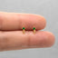 Dainty CZ Spike Stud, White, Emerald, Turquoise, Sapphire, Black Stone, Unisex, Gold, Silver SHEMISLI SS146, SS261, SS262, SS263, SS264