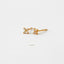 Tiny Clover Flower Stud, White, Emerald, Turquoise, Sapphire, Black, Unisex, Gold, Silver SHEMISLI SS040, SS079, SS080, SS246, SS247