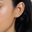 Tiny Clover Flower Stud, White, Emerald, Turquoise, Sapphire, Black, Unisex, Gold, Silver SHEMISLI SS040, SS079, SS080, SS246, SS247