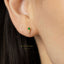 Dainty CZ Spike Stud, White, Emerald, Turquoise, Sapphire, Black Stone, Unisex, Gold, Silver SHEMISLI SS146, SS261, SS262, SS263, SS264