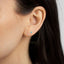 Tiny Square CZ Stud, Cube Earring, White, Emerald, Turquoise, Sapphire, Black, Unisex, Gold, Silver SS240, SS022, SS241, SS242, SS243