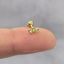 Tiny Flower Stud Earrings with Ball Backing (Type B), Unisex, Gold, Silver SHEMISLI - SS183, SS644