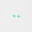 Tiny CZ Leaf Flower Stud Earring, White, Emerald, Turquoise, Sapphire Black, Unisex, Gold, Silver SS136, SS137, SS155, SS239, SS255, SS204