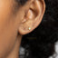 Tiny Beaded Stud, White, Emerald, Turquoise, Sapphire, Black, Opal, Unisex, Gold, Silver SHEMISLI SS297, SS024, SS298, SS299, SS300, SS301