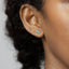 Tiny Leaf CZ Earring, White, Emerald, Turquoise, Sapphire, Black, Opal, Unisex, Gold, Silver SHEMISLI SS190, SS313, SS314, SS315, SS316 LR