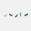 Tiny Leaf CZ Earring, White, Emerald, Turquoise, Sapphire, Black, Opal, Unisex, Gold, Silver SHEMISLI SS190, SS313, SS314, SS315, SS316 LR