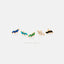 Tiny Leaf CZ Earring, White, Emerald, Turquoise, Sapphire, Black, Opal, Unisex, Gold, Silver SHEMISLI SS190, SS313, SS314, SS315, SS316 LR