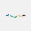 Tiny Leaf CZ Earring, White, Emerald, Turquoise, Sapphire, Black, Opal, Unisex, Gold, Silver SHEMISLI SS190, SS313, SS314, SS315, SS316 LR