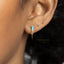 Dainty CZ Spike Stud, White Emerald Turquoise Sapphire Black Opal, Unisex, Gold, Silver SHEMISLI SS292, SS195, SS293, SS294, SS295, SS296