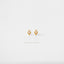 Tiny CZ Diamond Shape Stud, White, Emerald, Turquoise, Sapphire, Black, Unisex, Gold, Silver SHEMISLI - SS108, SS109, SS110, SS345, SS346