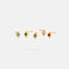 Tiny CZ Diamond Shape Stud, White, Emerald, Turquoise, Sapphire, Black, Unisex, Gold, Silver SHEMISLI - SS108, SS109, SS110, SS345, SS346