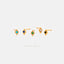 Tiny CZ Diamond Shape Stud, White, Emerald, Turquoise, Sapphire, Black, Unisex, Gold, Silver SHEMISLI - SS108, SS109, SS110, SS345, SS346