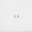 Tiny CZ Diamond Shape Stud, White, Emerald, Turquoise, Sapphire, Black, Unisex, Gold, Silver SHEMISLI - SS108, SS109, SS110, SS345, SS346