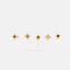 Tiny Star Stud, Unisex, Gold, Silver SS034 SS341 SS342 SS343 SS344 Butterfly End, SS353 SS485 Screw Ball End (Type A)