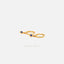 Sapphire Diamond Shape Drop Dangle Hoop Earrings, Huggies, Unisex, Gold, Silver SH272