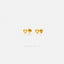 Tiny Open Heart Stud, Unisex, Gold, Silver SHEMISLI SS431 Butterfly End, SS432 Screw Ball End (Type A)
