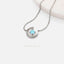 Blue Moon Necklace, Silver or Gold Plated (15.5"+2") SHEMISLI - SN027