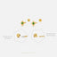 Tiny Star Stud, Unisex, Gold, Silver SS034 SS341 SS342 SS343 SS344 Butterfly End, SS353 SS485 Screw Ball End (Type A)