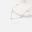 Dainty 3 Petal Flower CZ Necklace, Silver or Gold Plated (16"+2") SHEMISLI - SN018