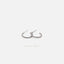 Large CZ C Shape Hoop Style Stud Earrings, Gold, Silver - SS441 - Shemisli Jewels