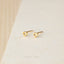 Tiny Open Heart Stud, Unisex, Gold, Silver SHEMISLI SS431 Butterfly End, SS432 Screw Ball End (Type A)