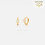 Tiny Opal Stone Helix Hoop Earring, Unisex, Gold, Silver SHEMISLI SH666, SH667 (SH265), SH668, SH669