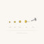 Tiny Golden Citrine Steel Threadless Flat Back Earrings, Nose Stud, November Birthstone, 20,18,16ga, 5-10mm SS625 SS626 SS627 SS628 - Shemisli Jewels