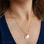 Mixed Disc Necklace, Engraved Name, Initial, Letter, Monogram, Date, Roman Numeral, Custom Symbol, Unisex, Gold Filled, Silver • NDV13D9
