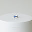 Tiny Sapphire Threadless Flat Back Lip Labret Stud, 18,16ga, 6-10mm, September Birthstone, Unisex, Surgical Steel SS517