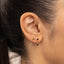 Tiny Star Stud, Starburst Celestial Jewel, White Emerald Turquoise Sapphire Black Unisex, Gold, Silver SS034, SS341, SS342, SS343, SS344