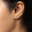 Tiny Leaf CZ Earring, White, Emerald, Turquoise, Sapphire, Black, Opal, Unisex, Gold, Silver SHEMISLI SS190, SS313, SS314, SS315, SS316 LR