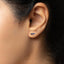 Tiny Leaf CZ Earring, White, Emerald, Turquoise, Sapphire, Black, Opal, Unisex, Gold, Silver SHEMISLI SS190, SS313, SS314, SS315, SS316 LR