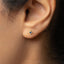 Tiny Beaded Stud, White, Emerald, Turquoise, Sapphire, Black, Opal, Unisex, Gold, Silver SHEMISLI SS297, SS024, SS298, SS299, SS300, SS301