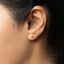 Tiny Gem Bead Earring, White, Emerald, Turquoise, Sapphire, Black, Unisex, Gold, Silver SS220, SS278, SS279, SS280, SS281, SS259