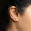 Tiny Square CZ Stud, Cube Earring, White, Emerald, Turquoise, Sapphire, Black, Unisex, Gold, Silver SS240, SS022, SS241, SS242, SS243